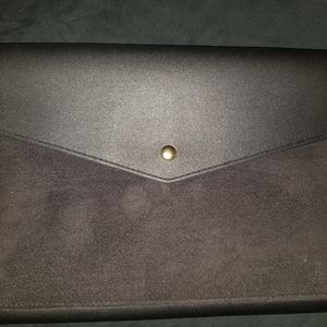 Glass Ladder & Co | The Megan Portfolio Clutch Black Vegan Leather NWOT